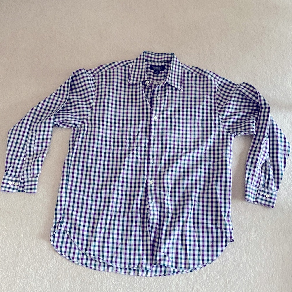 Brooks Brothers Gingham Button down shirt XL